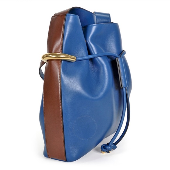 Chloé Emma Blue Leather Drawstring - Picture 3 of 7